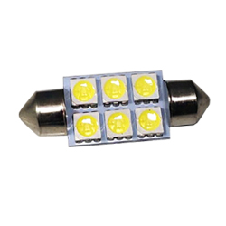 Лампа салонная диодная /36мм/6 smd, белая  купить в Кургане